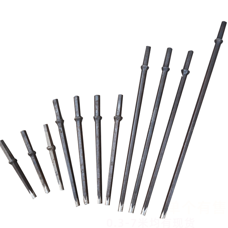 Rock drill drill rod Guigang steel drill drilling drill rod G3 drill rod pick drill pneumatic pick drill head blast hole drill rod