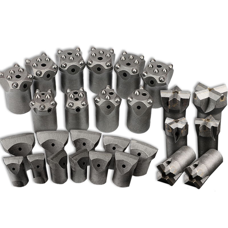 Slotted cross ball drill bit