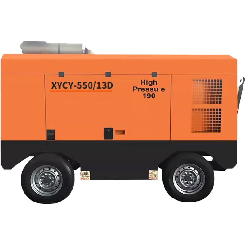 Diesel mobile four-wheel air compressor XYCY550-13 mining large compressor